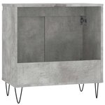 vidaXL Armoire de bain gris béton 58x33x60 cm bois d'ingénierie