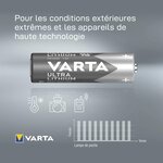Blister de 4 piles Lithium LR6/AA VARTA