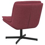 vidaXL Chaise Pivotante Rouge vin Tissu Standard Ergonomique