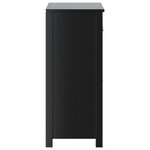 vidaXL Armoire de salle de bain BERG noir 69 5x34x80 cm pin massif