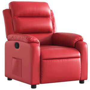 vidaXL Fauteuil inclinable Rouge Similicuir