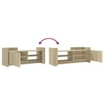 vidaXL Meuble TV Chêne sonoma 100x35x40 cm Bois d'ingénierie
