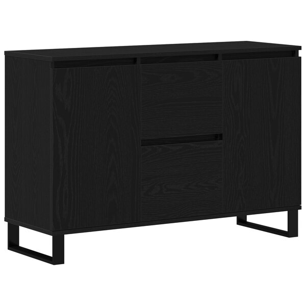 vidaXL Buffet Chêne noir 101.5 x 35 x 70 cm Bois d'ingénierie
