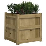 vidaXL Jardinières 2 Pièces bois de pin imprégné