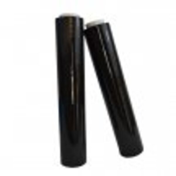 Lot de 6 film étirable noir recyclable - 270 m x 450 mm x 23 μ