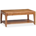 vidaXL Table basse Bois massif 88x50x38 cm