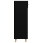 vidaXL Armoire à chaussures Noir 60x35x105 cm Bois d'ingénierie