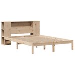 vidaXL Lit bibliothèque sans matelas 150x200 cm bois massif de pin