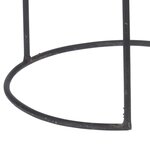 H&S Collection Ensemble de tables d'appoint 2 Pièces Teck Marron