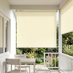 vidaXL Store enrouleur Protection UV Crème 140 x 230 cm Polyester