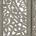 vidaXL Cloison de séparation 3 panneaux Gris 120x165 cm Bois manguier