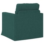 vidaXL Canapé Vert foncé 78 x 78 x 80 cm tissu