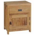 vidaXL Table de chevet teck massif 40x30x50 cm