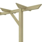 vidaXL Pergola de jardin 205 x 40 x 203 cm Bois