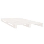 vidaXL Cadre de lit sans matelas blanc 90x200 cm bois de pin massif