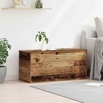 vidaXL Boîte de Rangement avec stockage Bois ancien 100 x 42 x 46 cm