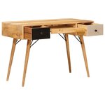 vidaXL Bureau d'écriture Marron 110 x 55 x 76 cm Bois de mangue massif