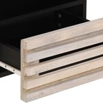 vidaXL Tables de chevet 2 Pièces 40x34x46 cm bois manguier massif blanchi