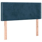 vidaXL Sommier à lattes de lit avec matelas Bleu foncé 100x200 cm