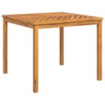 vidaXL Ensemble de salle à manger de jardin en 3 pièces en bois massif d'acacia