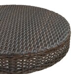 vidaXL Ensemble bar de jardin 5 Pièces et coussins Résine tressée Marron