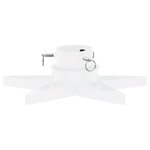 vidaXL Support de sapin de Noël Blanc 47x47x13 5 cm
