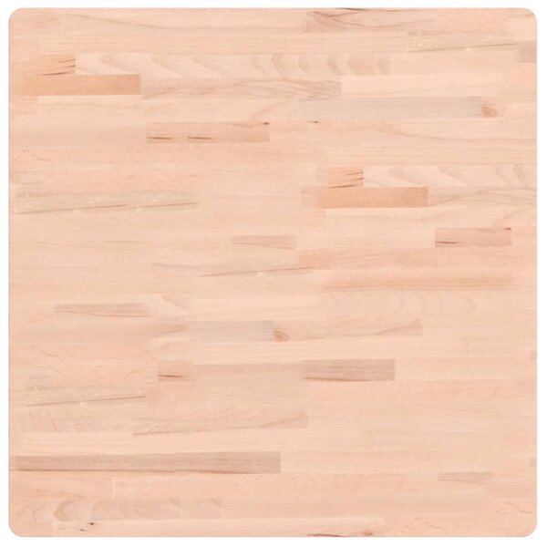 vidaXL Dessus de table 70x70x2 5 cm carré bois massif de hêtre