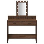 vidaXL Table de Toilette Marron 100 x 41 x 140 cm Bois d'ingénierie