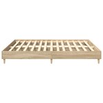 vidaXL Cadre de lit sans matelas chêne sonoma 200x200 cm