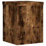 vidaXL Supports pour plantes 2 Pièces chêne fumé bois d'ingénierie