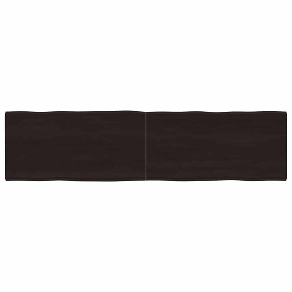 vidaXL Dessus de table bois massif traité bordure assortie
