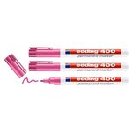 Marqueur Permanent 400 Rose Pointe Fine 1 mm x 3 EDDING