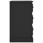 vidaXL Table de chevet noir 39x39x67 cm bois d’ingénierie