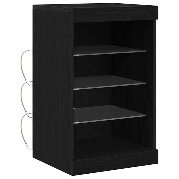 vidaXL Buffet Chêne noir 41 x 37 x 67 cm Bois d'ingénierie