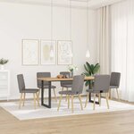 vidaXL Chaises à manger lot de 6 taupe tissu