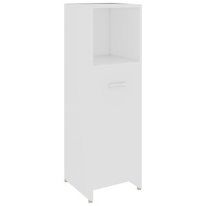 vidaXL Armoire de salle de bain Blanc 30x30x95 cm Bois d'ingénierie