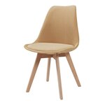 Lot de 2 chaises de salle à manger salon design moderne cuisine velours côtelé jaune moutarde 03_0009615