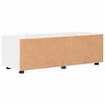 vidaXL Cabinet en Bois avec tiroir Blanc brillant 100 5 x 39 x 30 cm