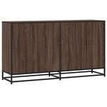 vidaXL Buffet chêne marron 134x35x76 cm bois d'ingénierie