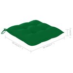 vidaXL Chaises à manger d'extérieur lot de 8 et coussins Acacia massif