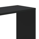 vidaXL Bibliothèque 5 niveaux noir 45x23 5x162 5 cm bois d'ingénierie