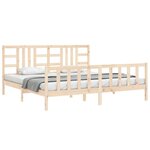 vidaXL Cadre de lit sans matelas 200x200 cm bois massif de pin