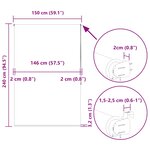 vidaXL Store enrouleur de douche 150x240 cm largeur du tissu 146 cm