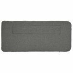 vidaXL Tête de lit capitonnée Blanc et gris clair 80 cm Pin massif