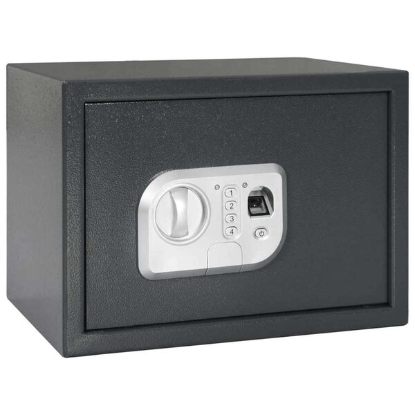 vidaXL Coffre-fort numérique Gris Foncé 25 x 35 x 25 cm Acier