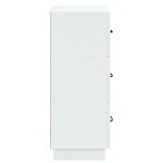 vidaXL Armoire à tiroirs Blanc 66 x 34 5 x 87 cm Bois d'ingénierie