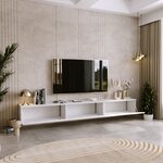 Meuble TV Nicole 160 cm - blanc