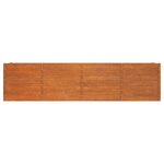 vidaXL Lit surélevé de jardin rouillé 320x40x77 cm acier corten