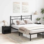 vidaXL Cabinet de chevet avec tiroir 2 Pièces Chêne noir 40 x 30 x 39 cm