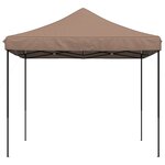 vidaXL Tente de réception pliable escamotable marron 292x292x315 cm